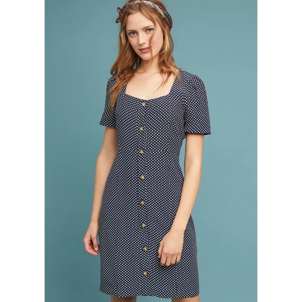 NWOT Anthro Maeve sailor button dress